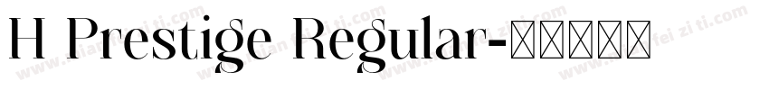 H Prestige Regular字体转换
